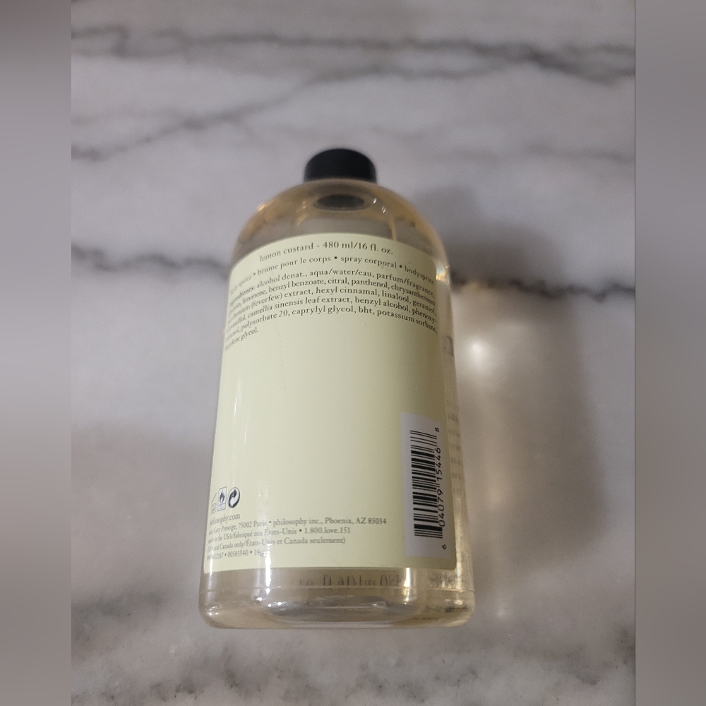 NEW Philosophy Lemon Custard 16 oz body spritz with no pump - Picture 2 of 2